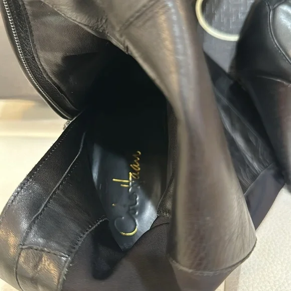 Cole Haan BLACK AIR JALISA TALL BOOT with Zip Closure in Size 4.5 В - Picture 9 of 17